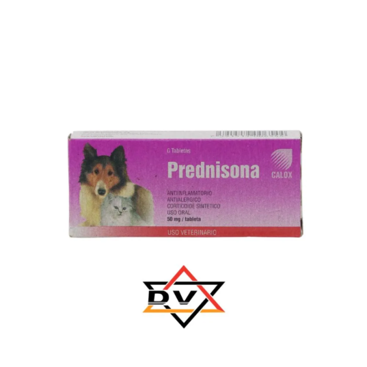 Prednisona 50mg - 6 Tab - LAB CALOXVET